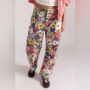Free people We The Free Deep Trance Printed Jeans fruit punch floral